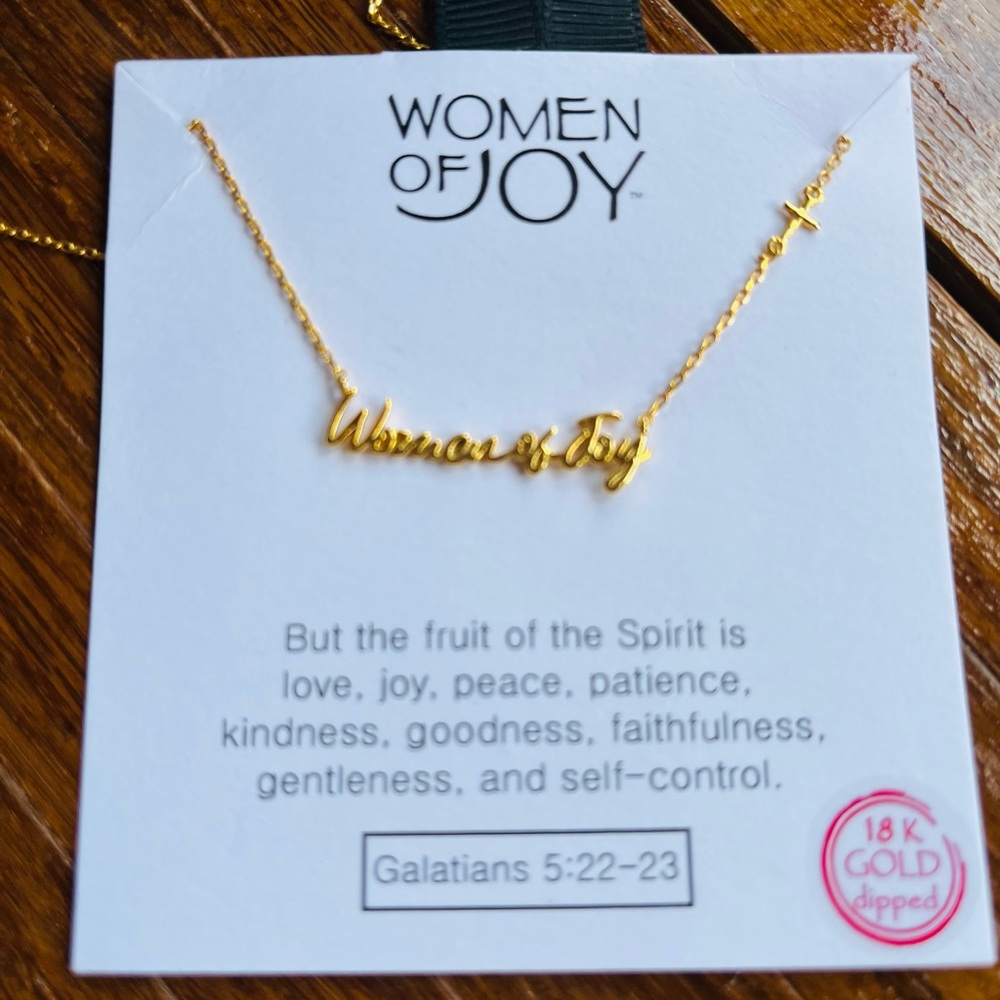 Women of Joy 18k Dipped Necklace, New